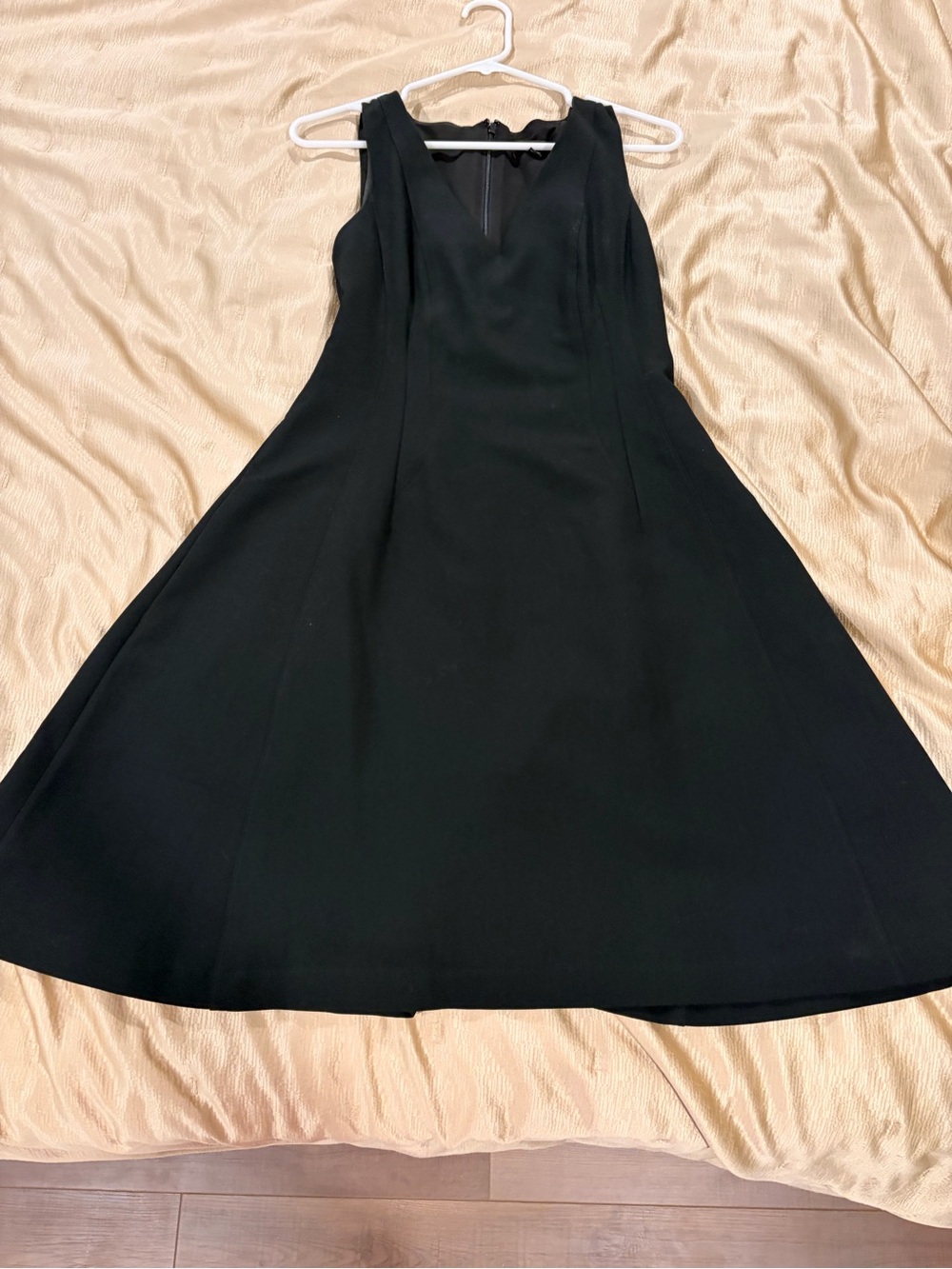 The Limited Black Sleeveless Fit-and-Flare Midi Dress